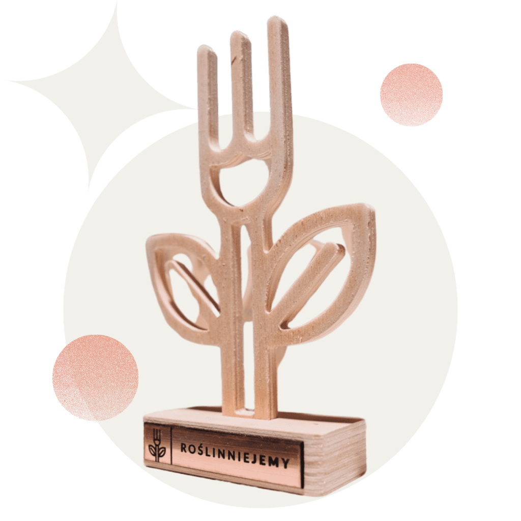 Statuetka Najlepszy Roślinny Produkt Roku